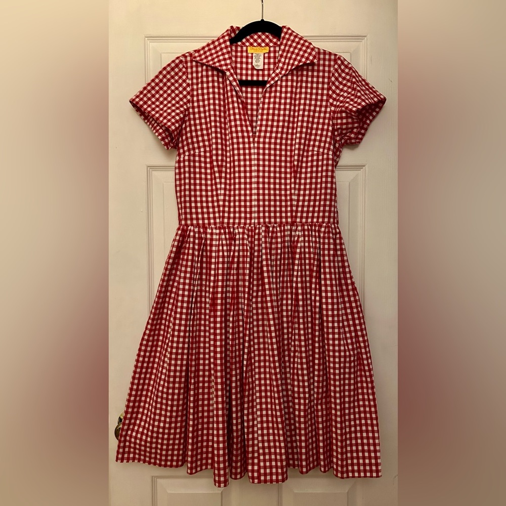 Bernie Dexter Red Gingham Dress